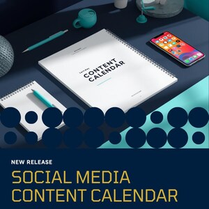 Printable Social Media Content Calender, 3 Monthly Daily Media Planner, Multi Platform Tracker, Instant Downloadable