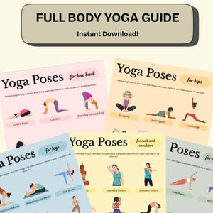 The Complete Yoga Exercise Bundle, Full Body Workout, Flexibility and Strength Building, PDF Download