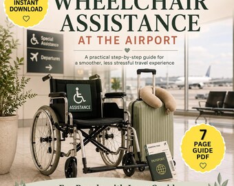 Guía de asistencia para personas en silla de ruedas en aeropuertos / Guía de viaje para personas con enfermedades crónicas (PDF, descarga digital)