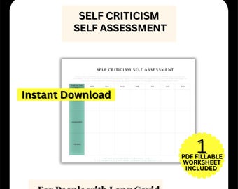 Evaluación de la autocrítica, registro de enfermedades crónicas (PDF rellenable)