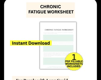 Ficha de trabajo sobre la fatiga crónica polivagal, terapia somática, sistema nervioso y mitocondrias (PDF rellenable)