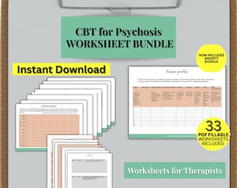 Kit de herramientas y hojas de trabajo de TCC para psicosis y esquizofrenia