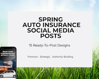 Spring Social Media Pack for Car Insurance Professionals