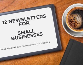 A Year of Newsletters for Small Business Professionals