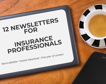 One Year of Insurance Newsletters for Professionals