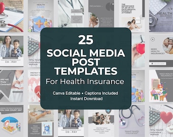 25 Health Insurance Social Media Templates