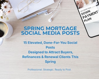 Spring Social Media Pack for Mortgage Professionals