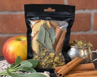 Mabon Simmer Pot |  Autumn Equinox Sabbat | Botanical Home Fragrance (Apple, Rosemary, Cinnamon, Sage)