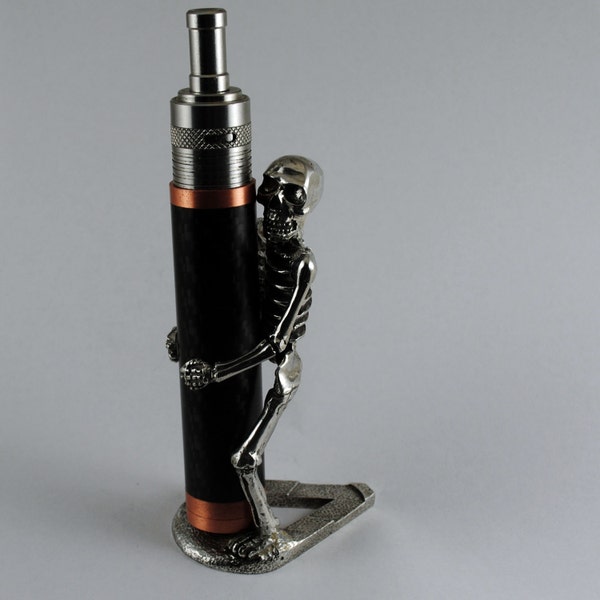 Skeleton Vape mechanical mod stand e cigarette holder Made in America from Fine Pewter