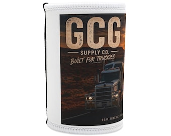 GCG Supply Co. Enfriador de latas con gráficos para camioneros / Camión semirremolque Moore Diesel Sunset