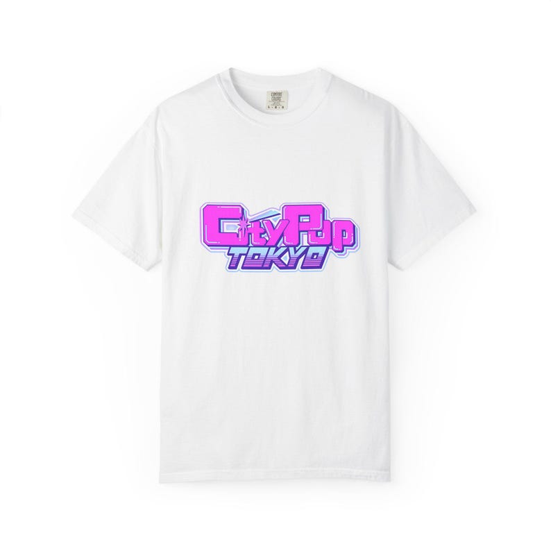 Japan jaren 90 retro Y2K unisex T-shirt "City Pop Tokyo" Japan modern retro T-shirt (100% Amerikaans katoen) afbeelding 4