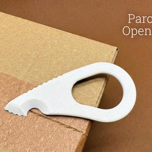 Abridor de cajas • Cortador de paquetes seguro • Abridor de paquetes imprimible en 3D