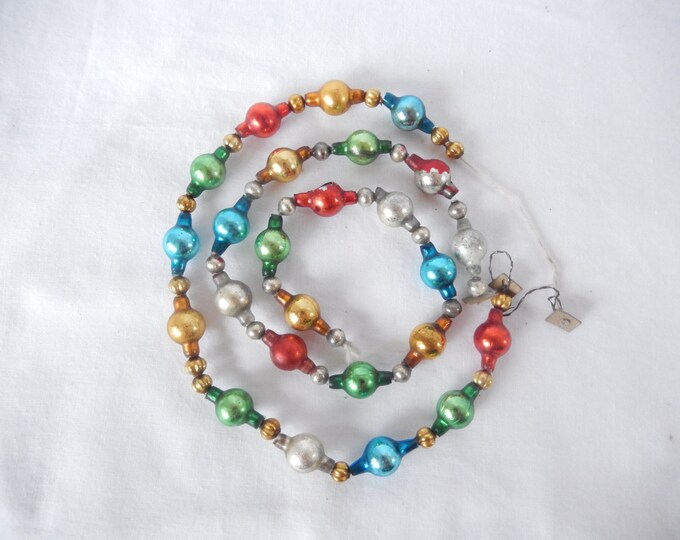 Vintage Glass Bead Garland 2 Garlands Multicolor 18 Etsy
