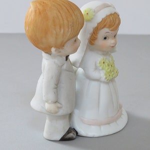 vintage LEFTON wedding cake topper, 04466, small wedding couple figurine, wedding cake toppers, wedding supplies, weddings image 3