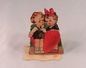 vintage Valentine card, c. 1910, made in Germany