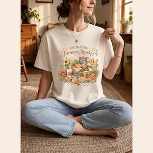 Farmers Market PNG, Cottagecore Garden Graphic, Sublimation Design (Digital Download) image 3