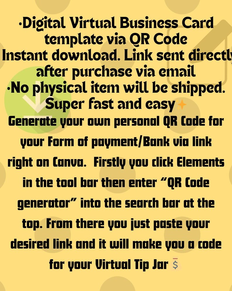 100% Custom Virtual Tip Jar Instant Download Editable on Canva. - Etsy