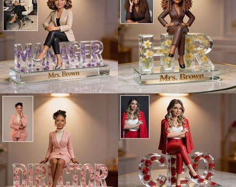 Custom Any Photo - Personalized Colleague Custom Shaped Acrylic Plaque  (2D Flat)