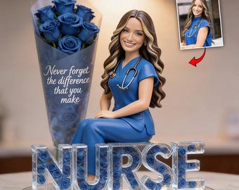 Custom Any Photo - Personalized Nurse Custom Shaped Acrylic Plaque Gift For Nurse, RN, CNA, Cowoker