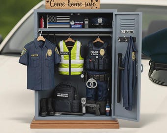Police Locker Acrylic Plaque – Personalized Gifts For Officers