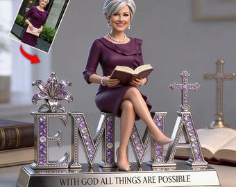 Custom Any Photo Believe Personalized Christian Custom Shaped Acrylic Plaque