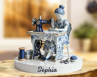 Love Sewing - Personalized Sewing Custom Shaped Acrylic Plaque (2D Flat)