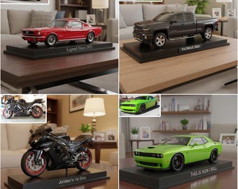 Custom From Any Photo - Personalized Car Lover Custom Shaped Acrylic Plaque Gift For Classic Car, Hot Rod, Racing Car
