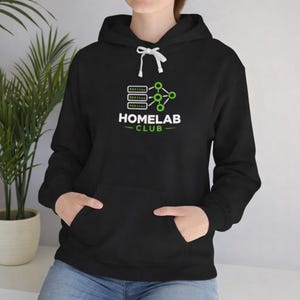 Sudadera con capucha Homelab Club / Sudadera ligera 100% algodón / Regalo para amantes de la tecnología y DevOps