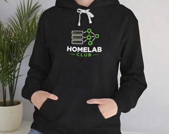 Homelab Club Hoodie | Lightweight 100% Cotton Sweatshirt | Tech Nerd DevOps Gift