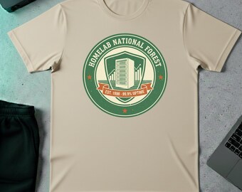 Homelab National Forest Vintage Server Rack T-Shirt, Funny IT Sysadmin Nerd Humor Tee, DevOps Linux Geek Programmer Gift, Unisex Cotton Top