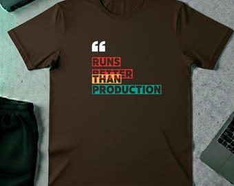 Funny DevOps Engineer Sysadmin T-Shirt, Homelab Docker Server Humor Tee, Sarcastic Coder Programmer Gift, Witty Retro Linux Geek Tech Top