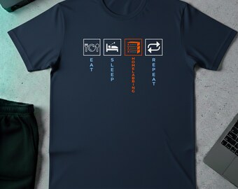 Eat Sleep Homelabbing Repeat T-Shirt | Funny Homelab Tech Routine Shirt