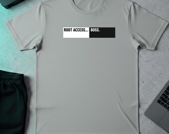 Root Access Boss Shirt | Linux Admin Sysadmin Humor T-Shirt | Programmer Command Line Nerd Tee