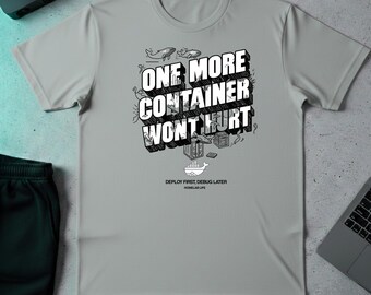 Funny Docker Developer T-Shirt, DevOps Programmer Humor Graphic Tee, Homelab Sysadmin Top, Witty Software Engineer Coder Geek Nerd Tech Gift