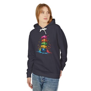 Colorful Server Rack Hoodie | Homelab Tech Hoodie | Retro Infrastructure Sweatshirt