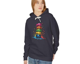 Colorful Server Rack Hoodie | Homelab Tech Hoodie | Retro Infrastructure Sweatshirt