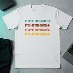 Ping Result T-Shirt | Network Engineer Tech Nerd Tee | IT Sysadmin Gift
