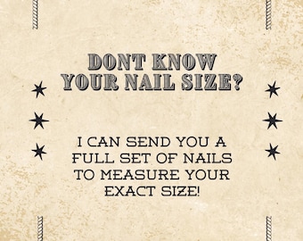 Drücken Sie auf den Nagel Sizing Kit | Custom Fit Beispiel Nägel