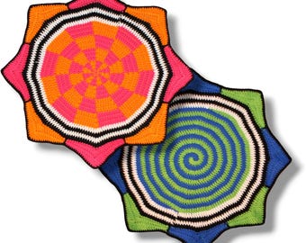 Estrella de flujo de ganchillo personalizada