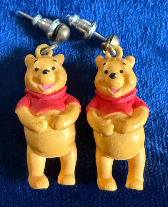 Vintage Winnie the Pooh earrings - image 1