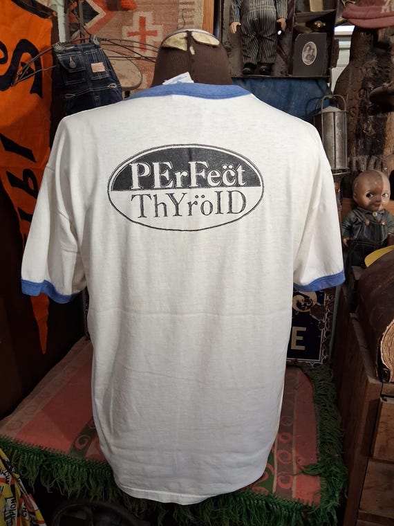 Vintage 90s Perfect Thyroid Rock Raggae Ska Punk Funk concert tour cotton single stitch ringer music fan band tee t shirt 48 XL View 3