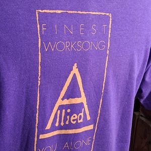 NOS Vintage 1985 REM Allied Finest Workshop YoU AlOnE pop rock concert tour record promo 80s single stitch music fan band t shirt 40 M