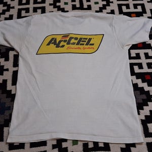 Vintage 1972 Accel Eliminator Ignition Hot Rod Drop Racing 70er Jahre Back Print Speed Shop T-Shirt 36 S Bild 4