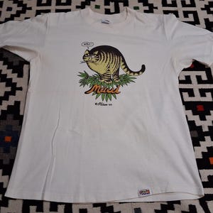 Vintage 1975 B Kliban Car CartoonbeHawaii Crazyshirts soft 100% cotton single stitch tourist art graphic 70s t shirt 38 M image 4