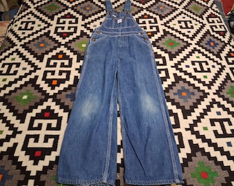 Mono de trabajo vaquero Tuf Nut vintage de los años 40 y 50 para niños, talla 24 x 41.