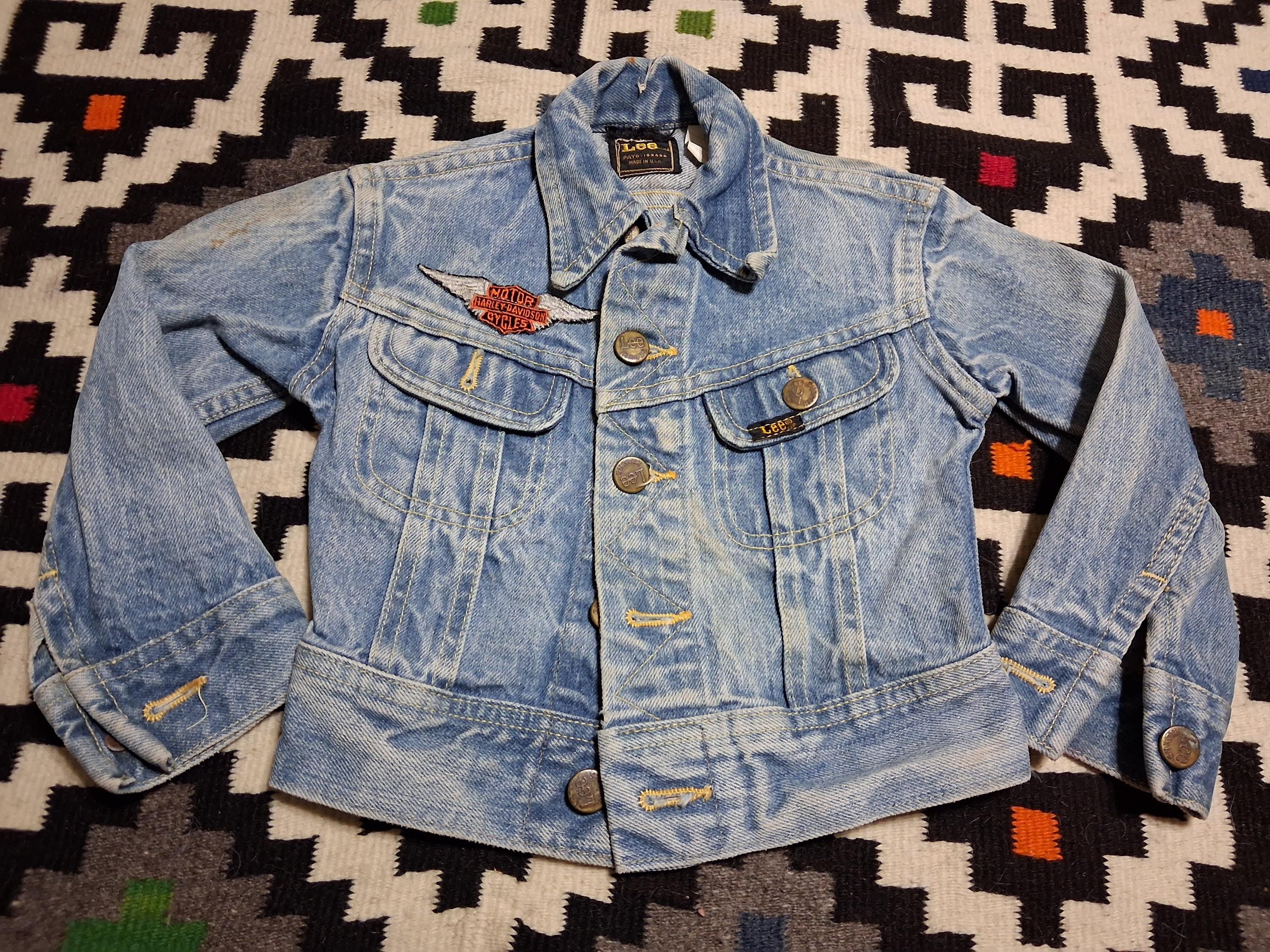 Harley Davidson Vintage Denim Jacket - Etsy