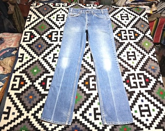 Vintage jaren 80 Levis 517 Made in USA perfect vervaagde spijkerbroek 32 x 32 "