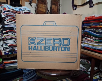 NIB Années 80 et 90 Deadstock Zero Aluminium Halliburton Centurion Elite Porte-documents léger neuf avec boîte 18 x 13 x 4,5
