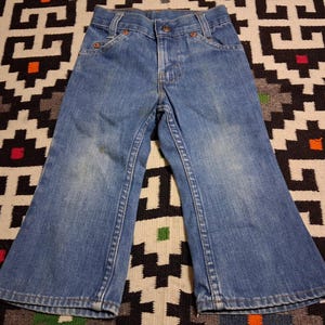 Vintage Levis bleknade barnjeans från 1980-talet, tillverkade i USA 9.5 / 13