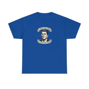 Ronald Reagan portrait tee | Presidential portrait shirt, vintage banner design | Fascism America image 9